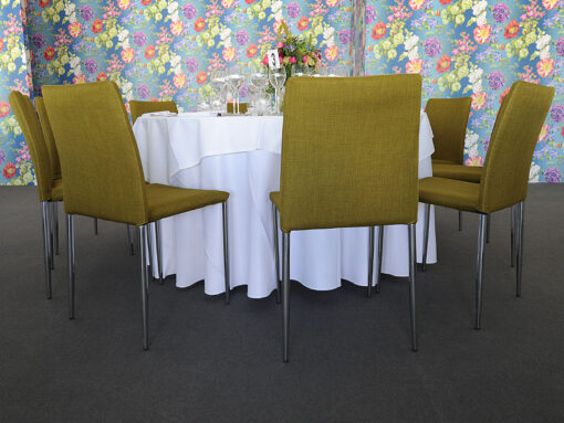 hire olive green fabric rio chairs