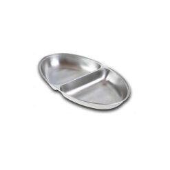 12in stainless steel divided vegetable dish hire