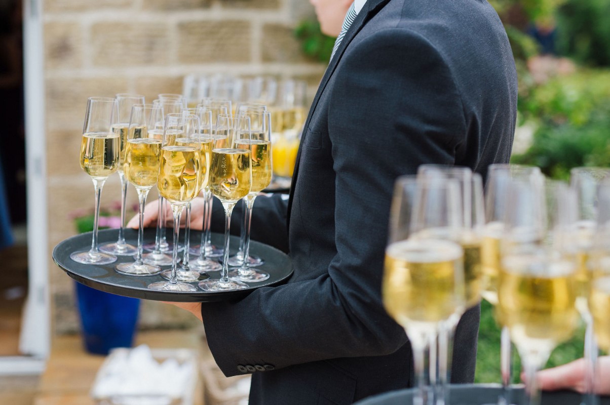 champagne glassware hire