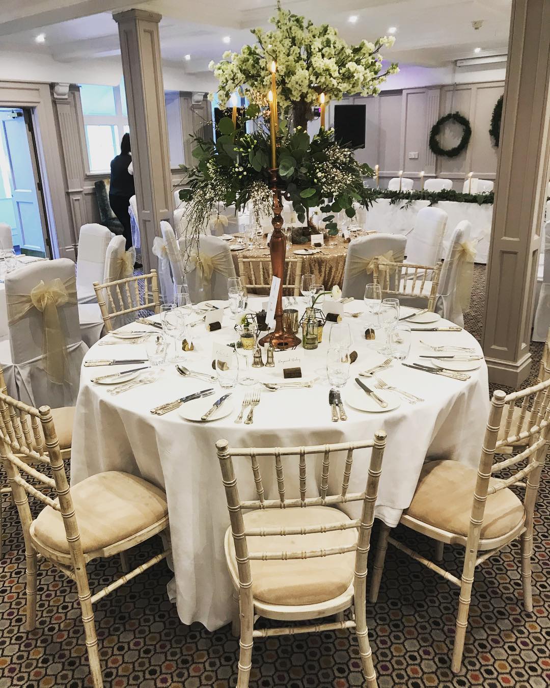 Our Chiavari limewash chair looking stunning today with the ...