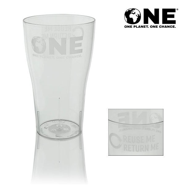 ONE Planet ONE Chance® Polycarbonate Reusable Pint To Brim (20oz)