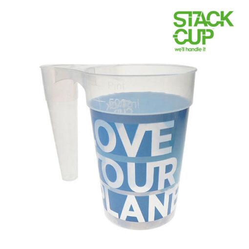 STACK-CUP™ Love Your Planet Polypropylene Reusable Pint