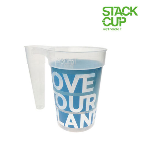 STACK-CUP™ Love Your Planet Polypropylene Reusable Half Pint