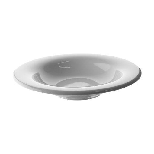 plain white pasta bowl
