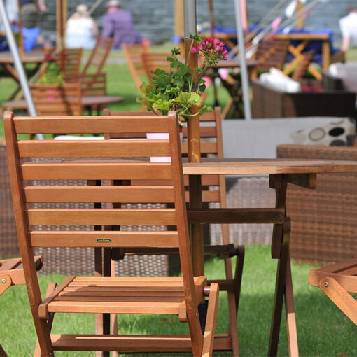 Outdoor furniture rental is hugely popular for summer events Blue Sky